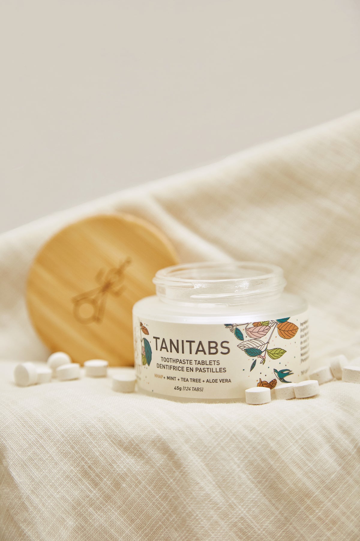 Pot réutilisable de TANITABS (124 pastilles)