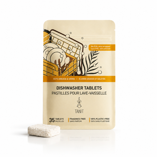 Dishwasher Tablets – Plastic-Free, Plant-Enzyme Formula (35 tabs)