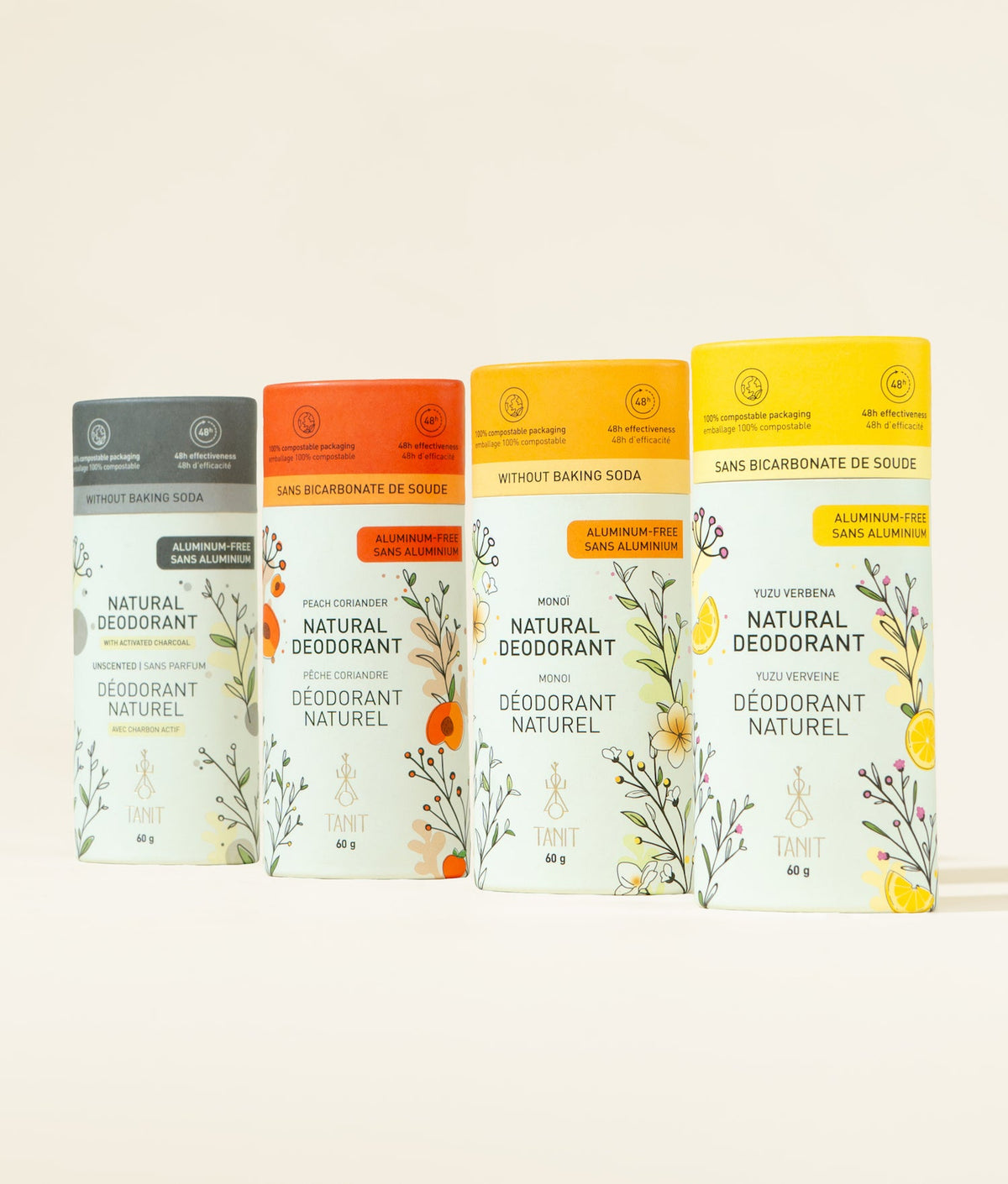 Natural Solid Deodorant – 48-Hour Protection (Probiotic Formula)